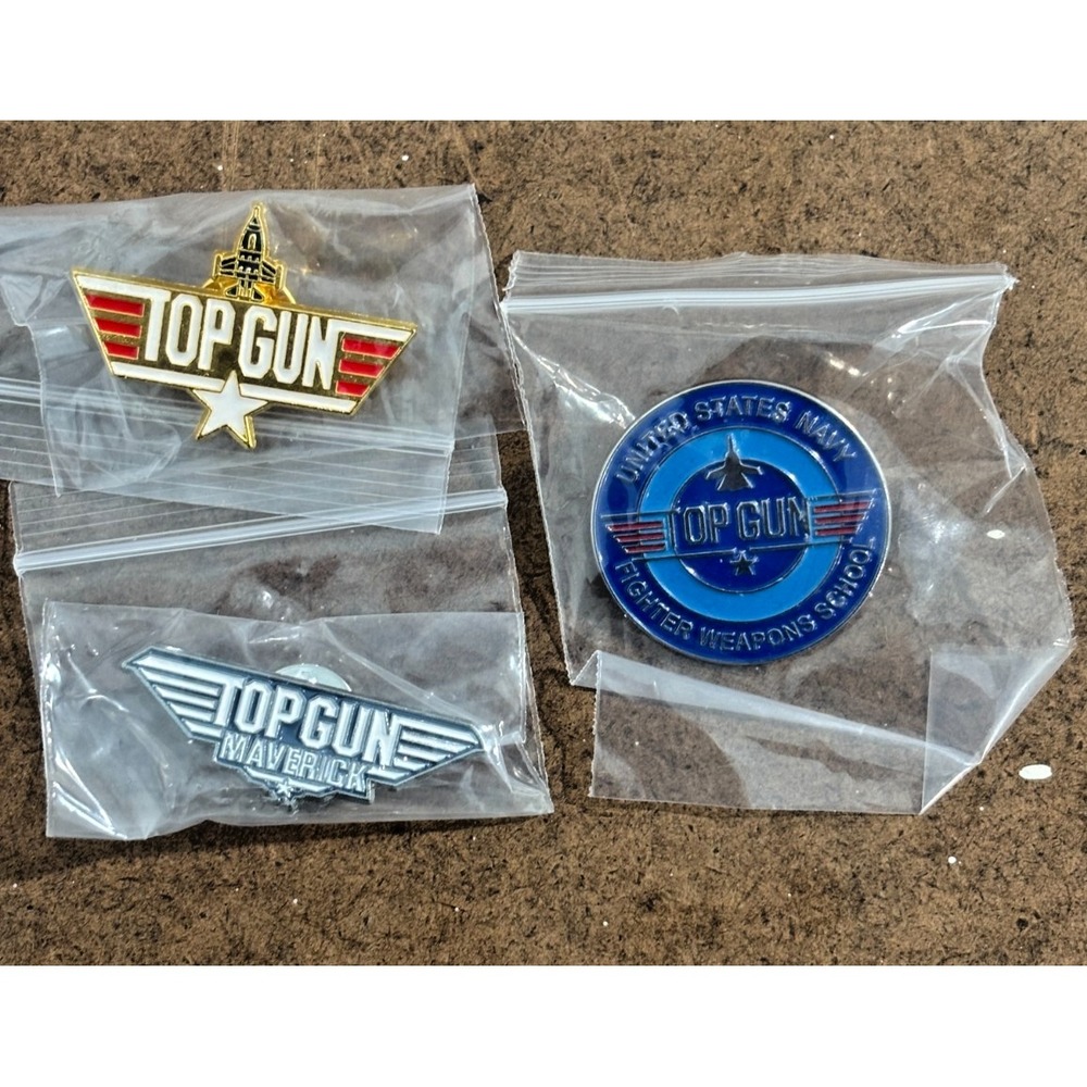 Top Gun Maverick Enamel‎ Pin Lot (4) US Navy Fighter Weapons School Wings